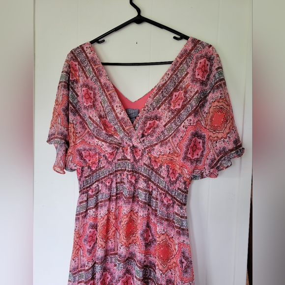 Rabbit Rabbit Rabbit Designs Geometric Pattern Maxi Dress Size 16 - Picture 8 of 10